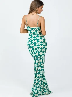 Princess Polly Seri Slip Maxi Dressmulti Green Shop