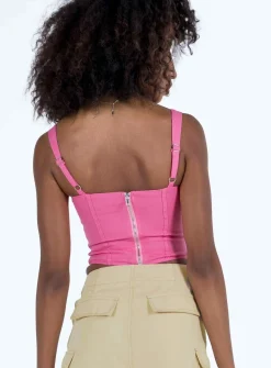 Princess Polly Shadbolt Top  Pink Store