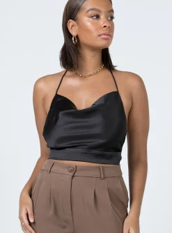 Princess Polly Shae Top  Black Outlet
