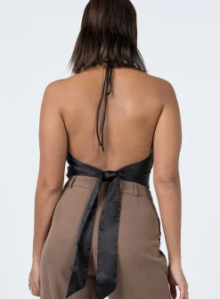 Princess Polly Shae Top  Black Outlet