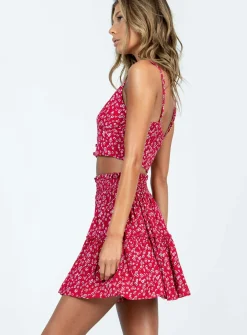 Princess Polly Shah Set Red Fashion