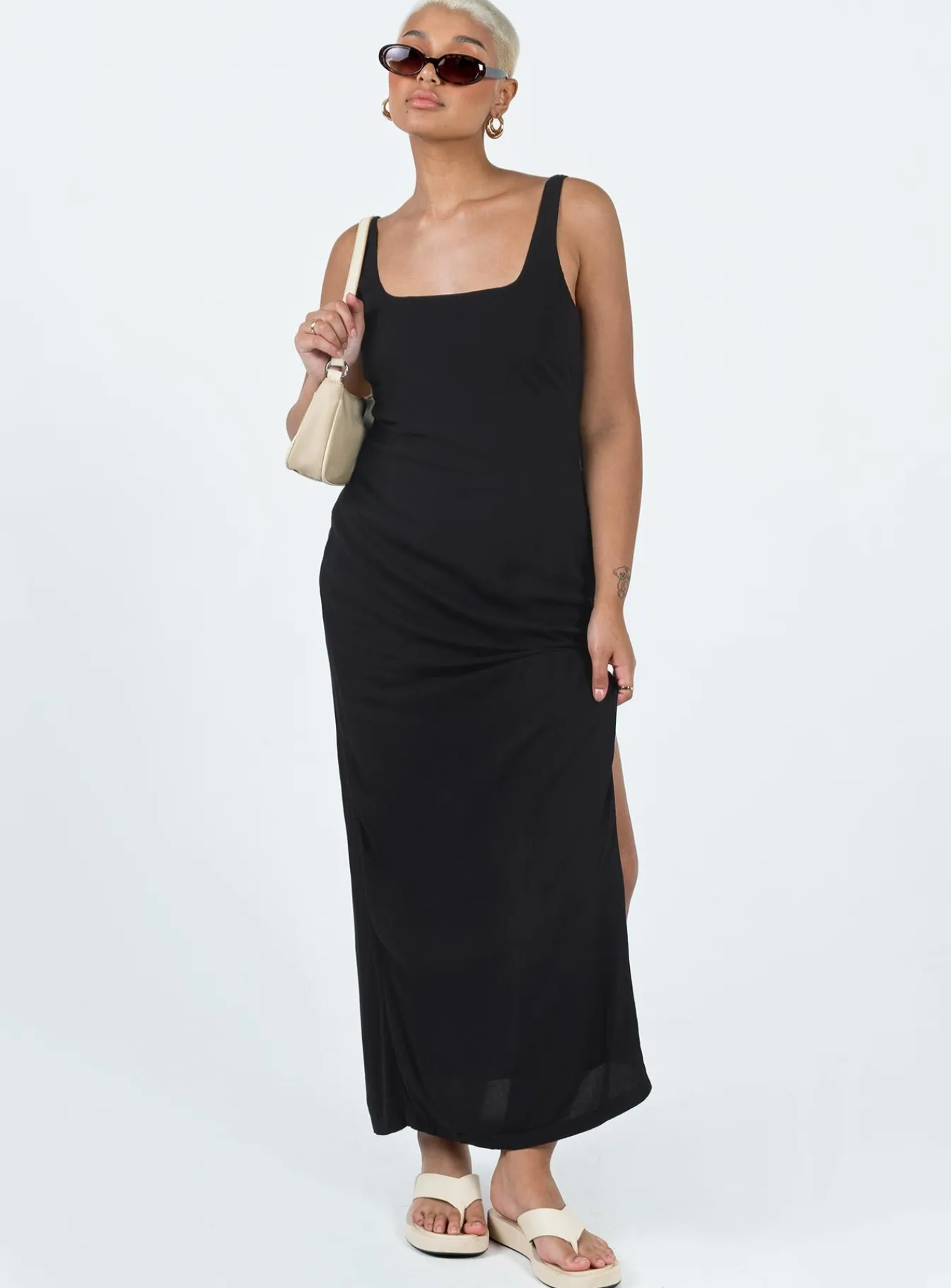 Princess Polly Shanaeya 90S Maxi Dress Black Sale