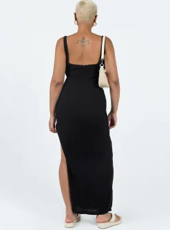 Princess Polly Shanaeya 90S Maxi Dress Black Sale