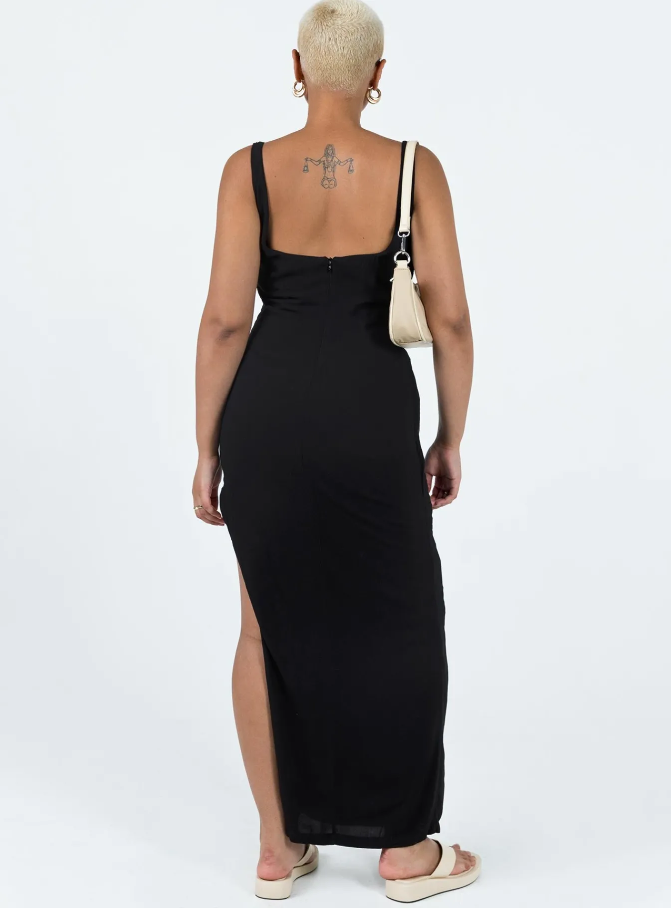 Princess Polly Shanaeya 90S Maxi Dress Black Sale