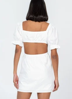 Princess Polly Shantel Mini Dress  White Flash Sale