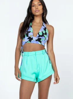 Princess Polly Shanti Shorts  Green Discount