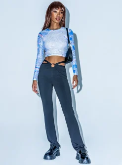 Princess Polly Shaya Pants  Black Outlet