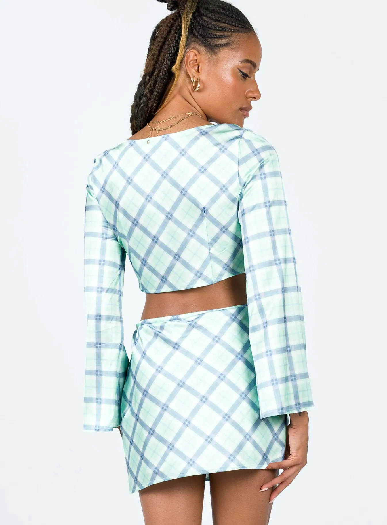 Princess Polly Sheena Setcheck Green Fashion