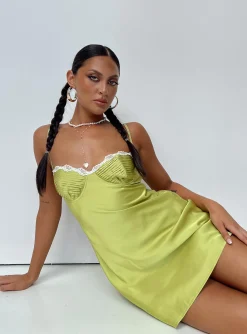 Princess Polly Shilla Mini Dress Green Online