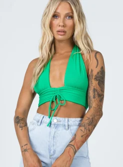 Princess Polly Shiloh Top  Green Best Sale