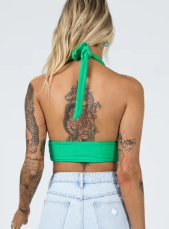 Princess Polly Shiloh Top  Green Best Sale