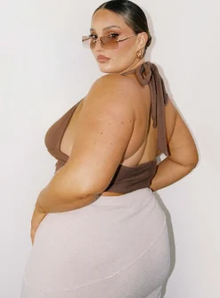 Princess Polly Shiloh Topcurve   Brown Best
