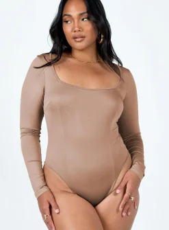 Princess Polly Shuler Long Sleeve Bodysuit  Pink Cheap