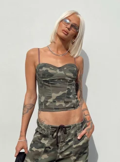 Princess Polly Sight Unseen Corset  Green Store