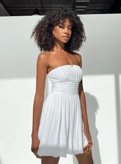 Princess Polly Silva Strapless Mini Dress  White Best