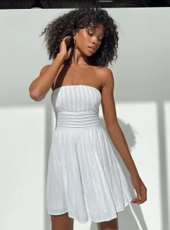 Princess Polly Silva Strapless Mini Dress  White Best