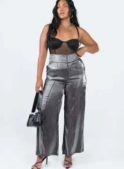 Princess Polly Simbai Pants  Grey Fashion