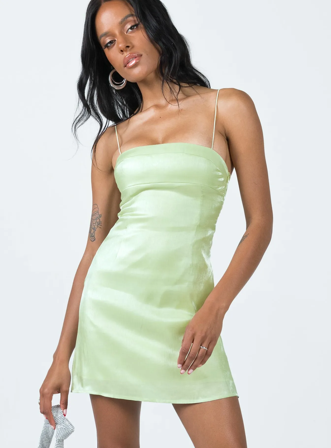 Princess Polly Simmons Mini Dress Green Shop