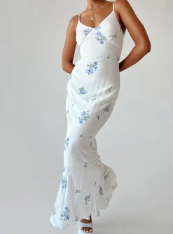Princess Polly Sing Along Maxi Dress/ Blue   White Online
