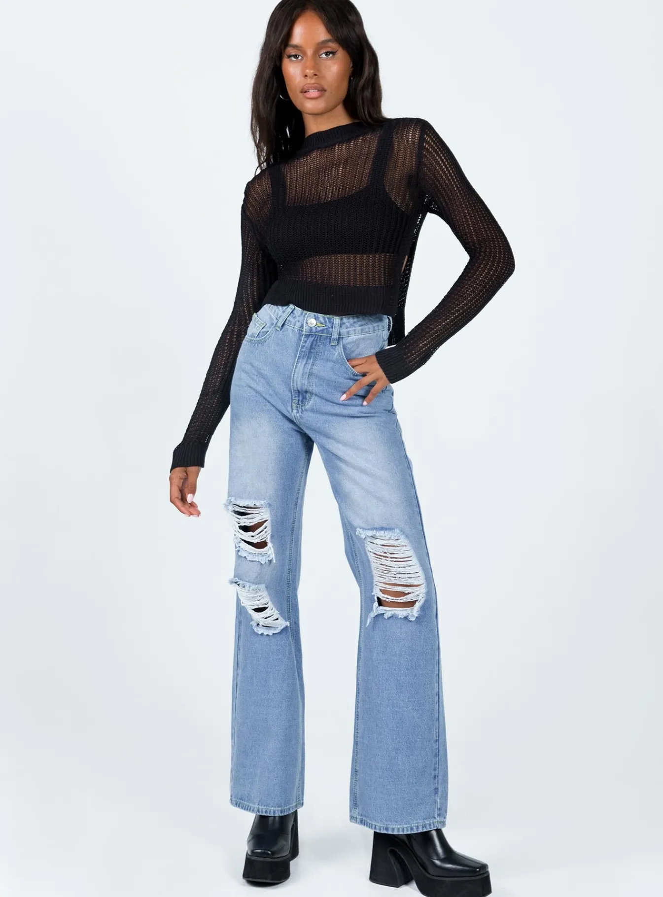 Princess Polly Sintra Oversizedjeans Denim New