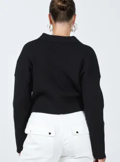 Princess Polly Siobhan Sweater  Black Cheap