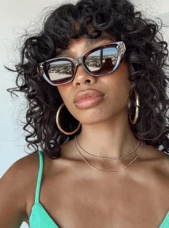 Princess Polly Sitara Sunglasses  Tort Flash Sale