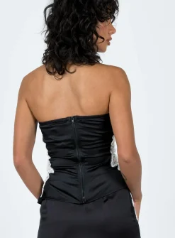 Princess Polly Sittella Tube Top  Black Hot