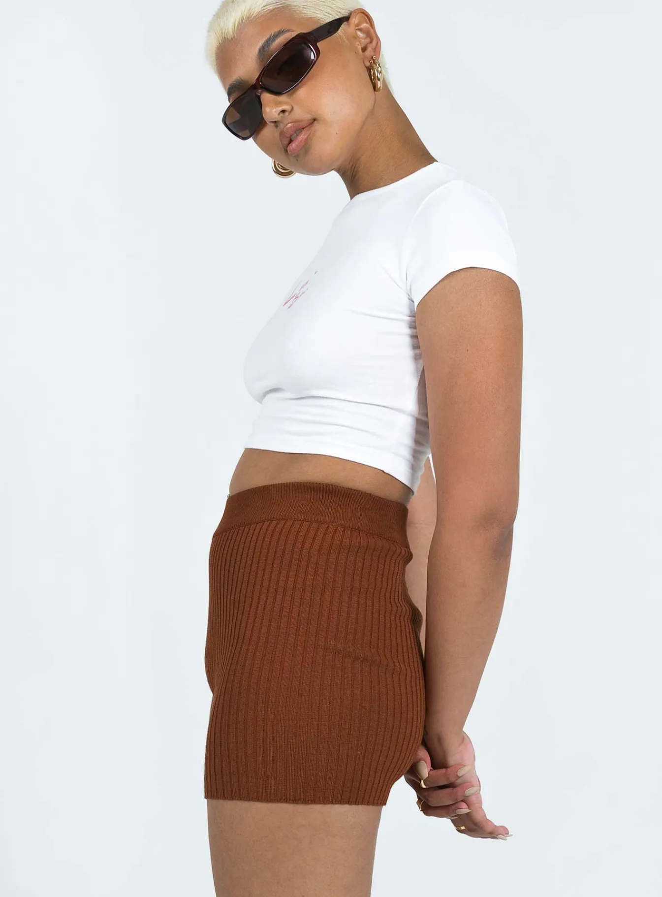 Princess Polly Skylar Bike Shorts Brown Best Sale