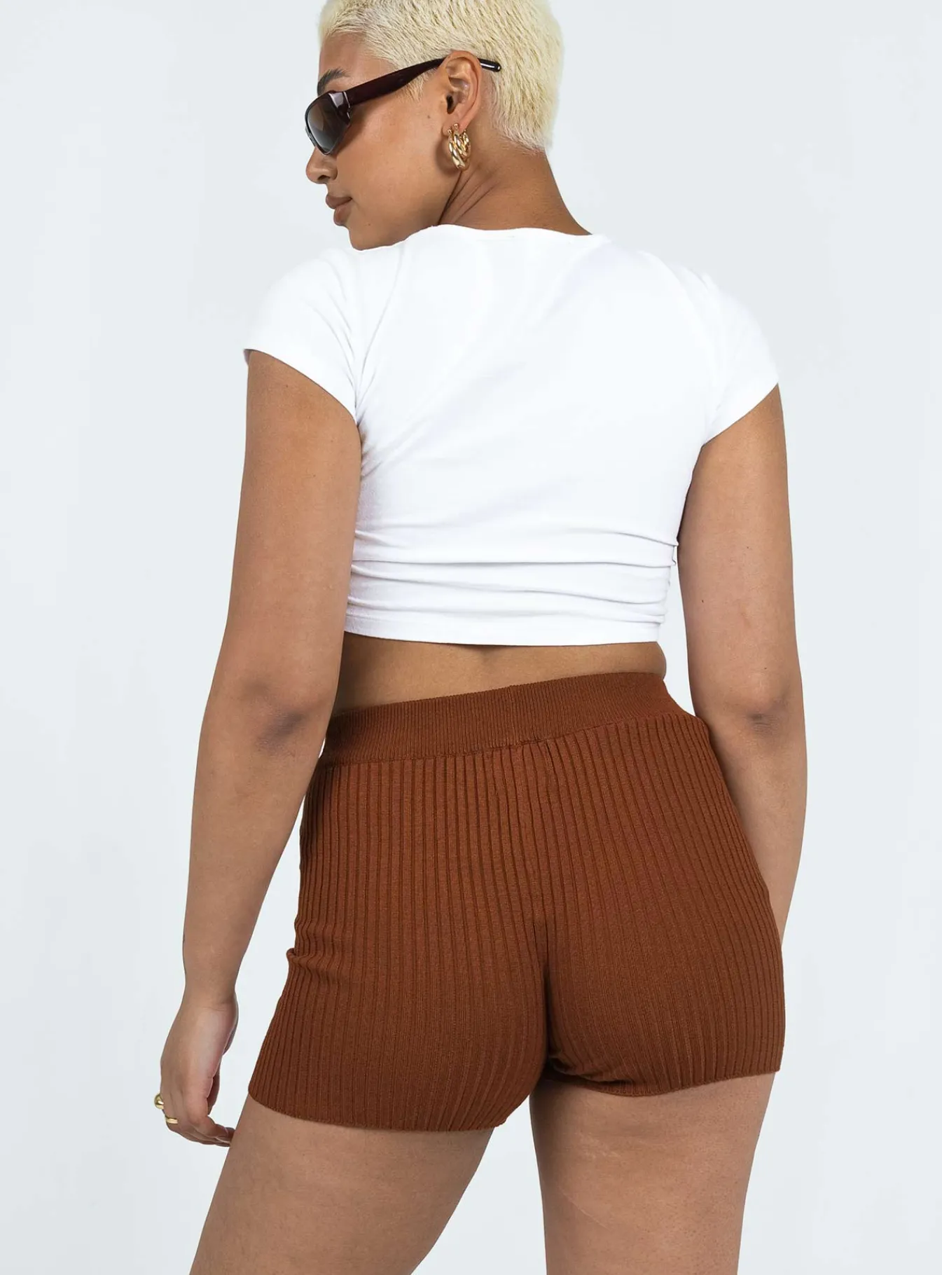 Princess Polly Skylar Bike Shorts Brown Best Sale