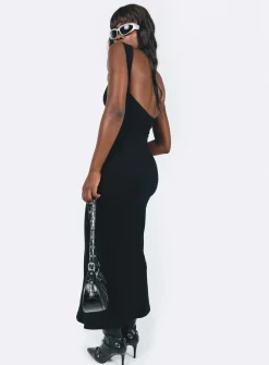 Princess Polly Smythe Maxi Dress  Black Fashion