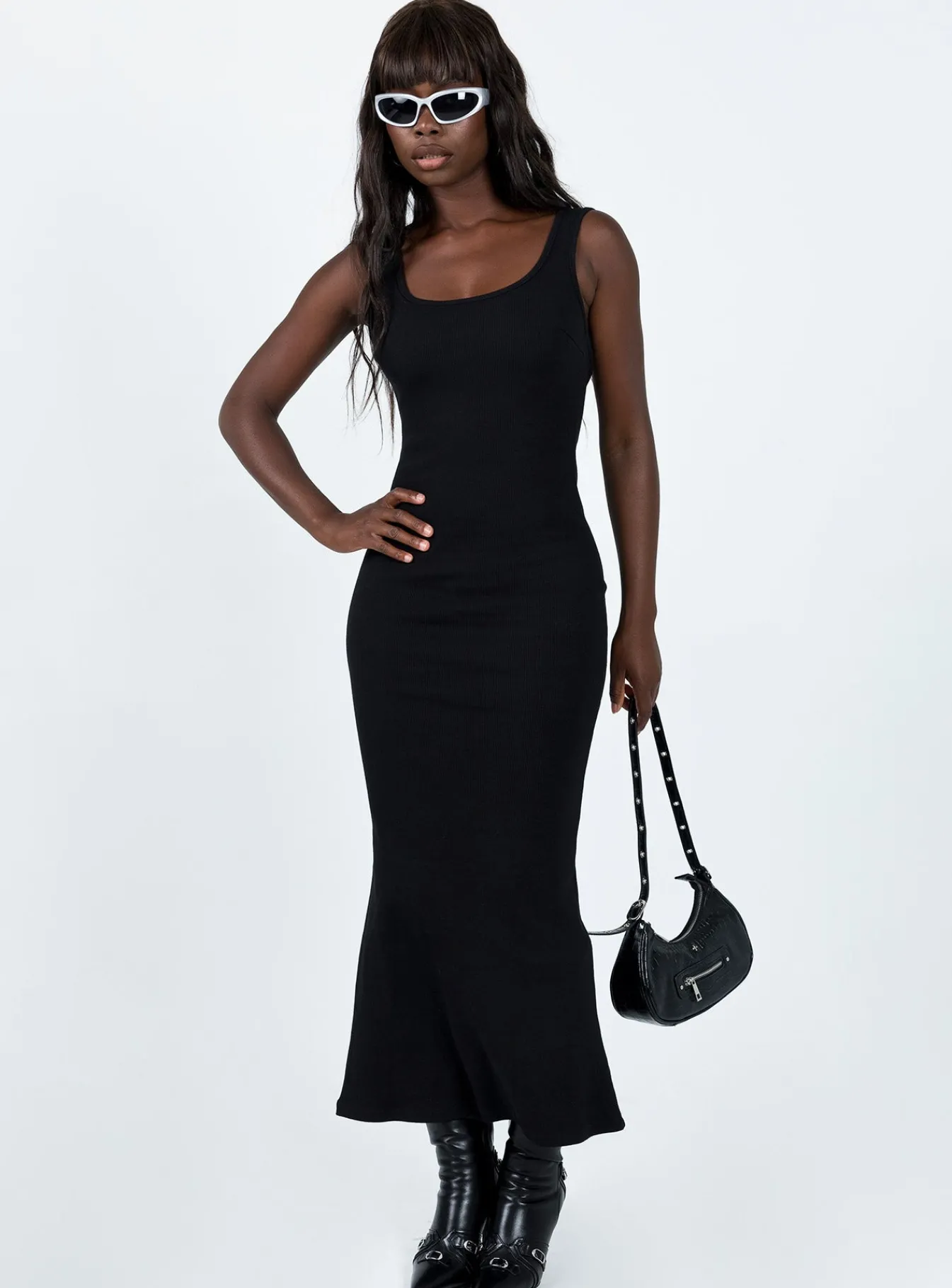 Princess Polly Smythe Maxi Dress Black Fashion
