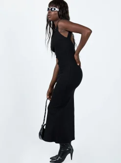 Princess Polly Smythe Maxi Dress Black Fashion