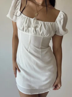 Princess Polly Snowdrop Mini Dress  White Best Sale