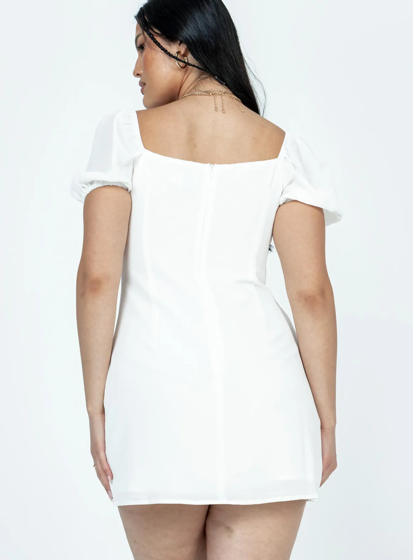 Princess Polly Snowdrop Mini Dress White Best Sale