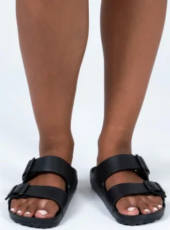 Princess Polly So Cali Flats  Black Online