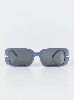 Princess Polly Solano Sunglasses Slate Grey / Silver   Slate / Silver New
