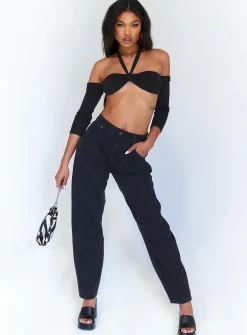 Princess Polly Soleil Long Sleeve Top  Black Shop