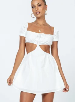 Princess Polly Solice Mini Dress  White Best Sale
