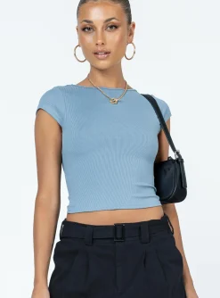 Princess Polly Solita Top  Blue Best Sale