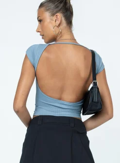 Princess Polly Solita Top  Blue Best Sale