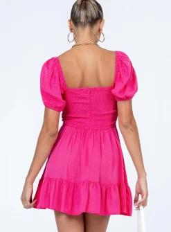 Princess Polly Someday Soon Mini Dress Pink Hot