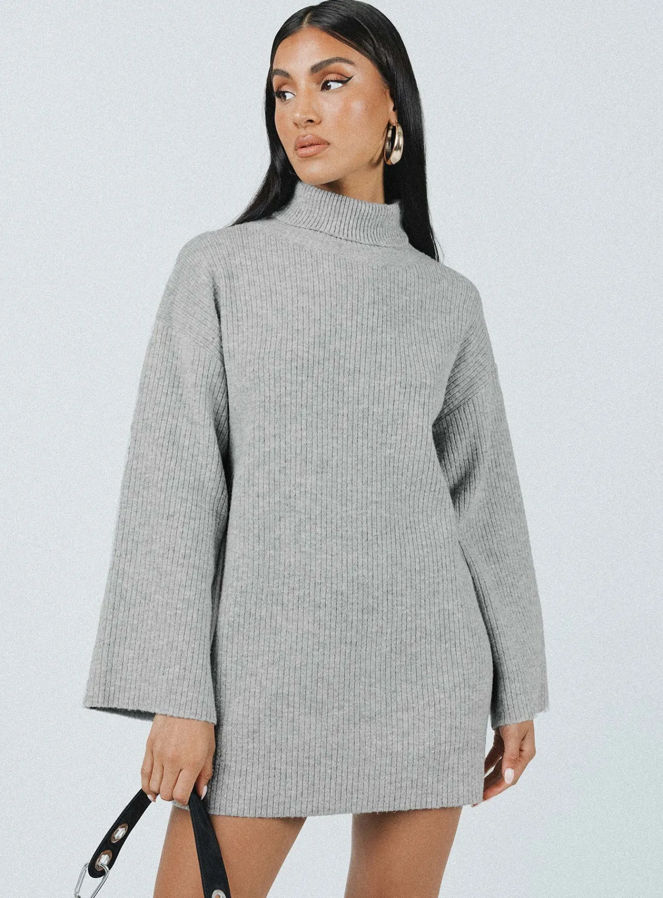 Princess Polly Sonelle Knit Mini Dress Grey Store