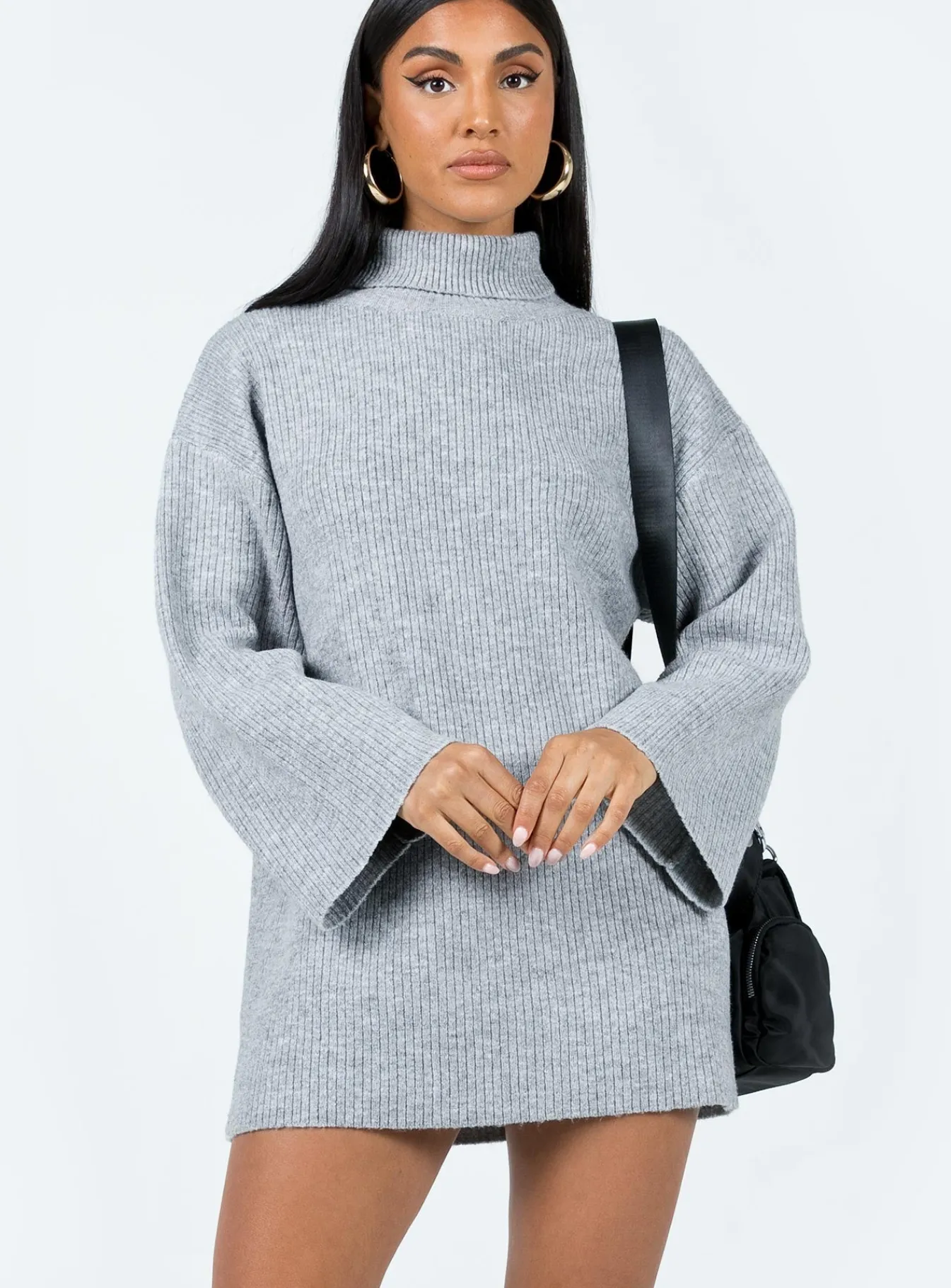 Princess Polly Sonelle Knit Mini Dress Grey Store