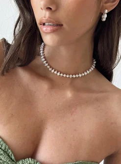 Princess Polly Sookie Pearl Necklace   White Best Sale