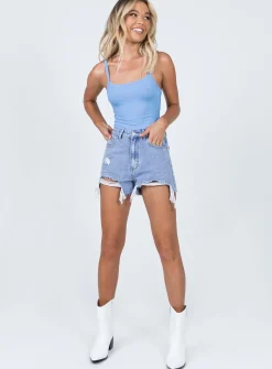 Princess Polly Sorella Mid Washshorts Denim Best Sale