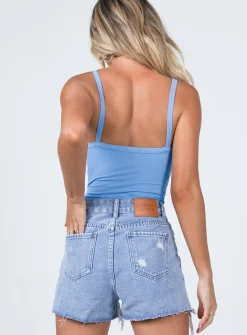 Princess Polly Sorella Mid Washshorts Denim Best Sale