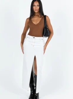 Princess Polly Sosie Bodysuit  Brown Cheap