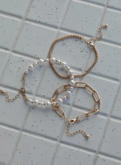 Princess Polly Sparks Fly Bracelet Pack  Gold New