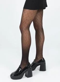 Princess Polly Specter Stockings  Black Clearance