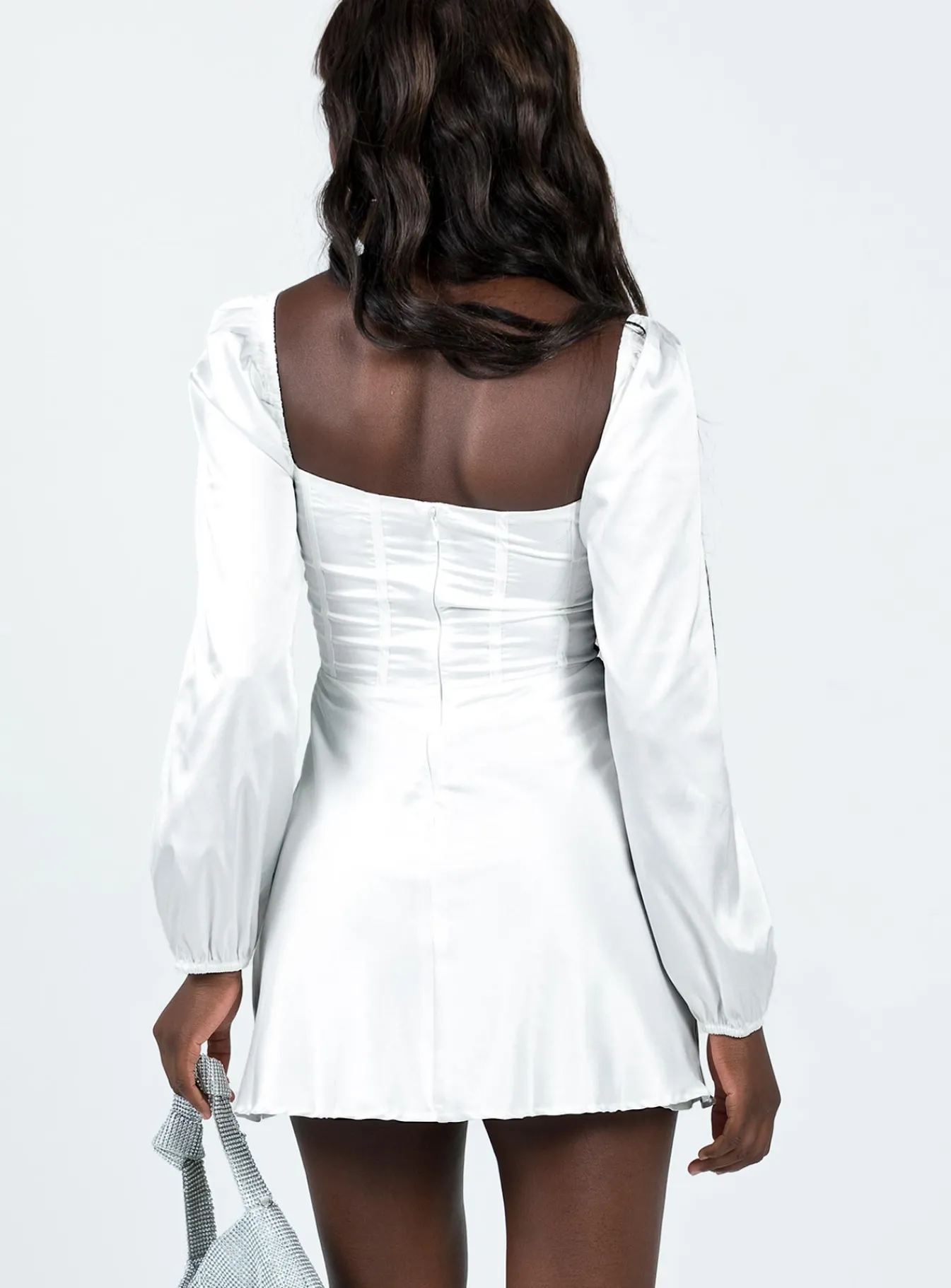Princess Polly Spotlight Long Sleeve Mini Dress White Online